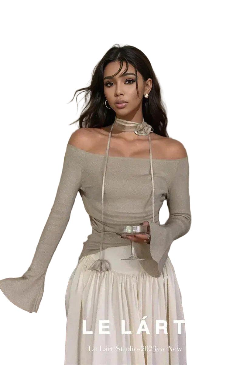 Elegant Off Shoulder Sweater for Women — product view 1