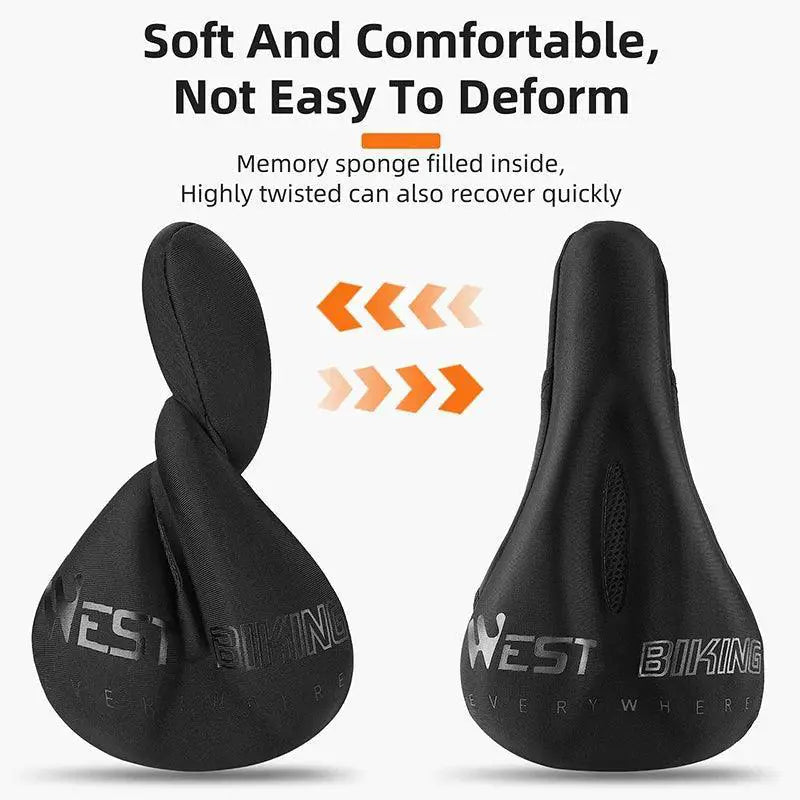 Comfortable Waterproof Bicycle Saddle Cover With Gel Foam