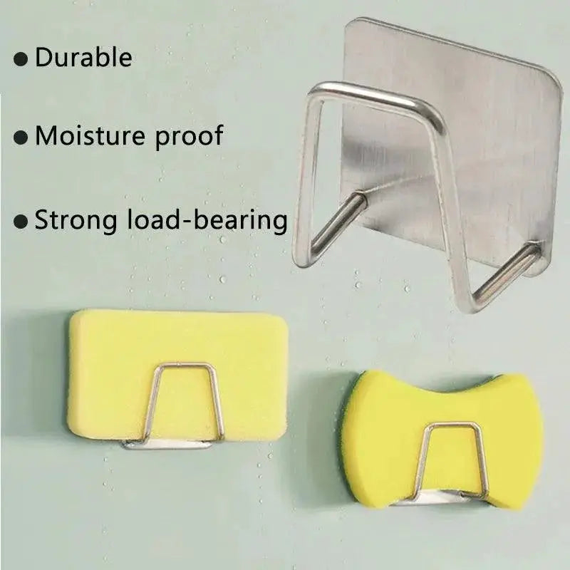 Stainless Steel Sponge Holder and Drain Basket Organizer