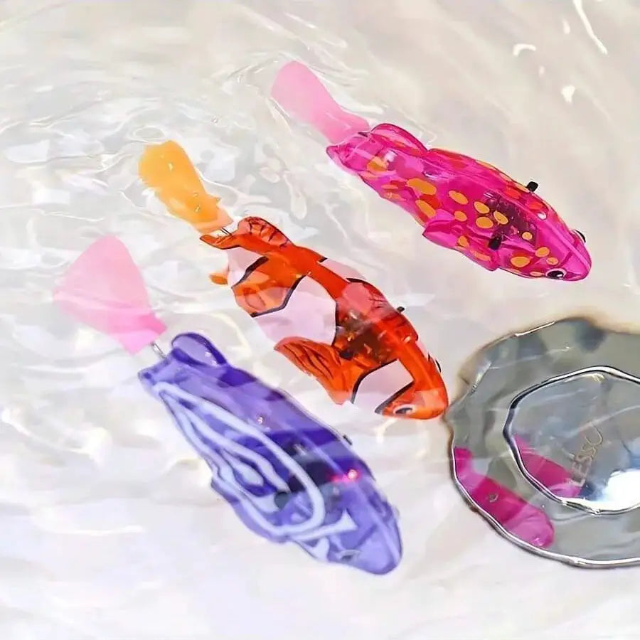 Light-Sensing Robotic Pet Clownfish – Realistic Electric Swimming Fish, Aquarium Decoration, Cat-Teasing Robotic Fish, Artificia