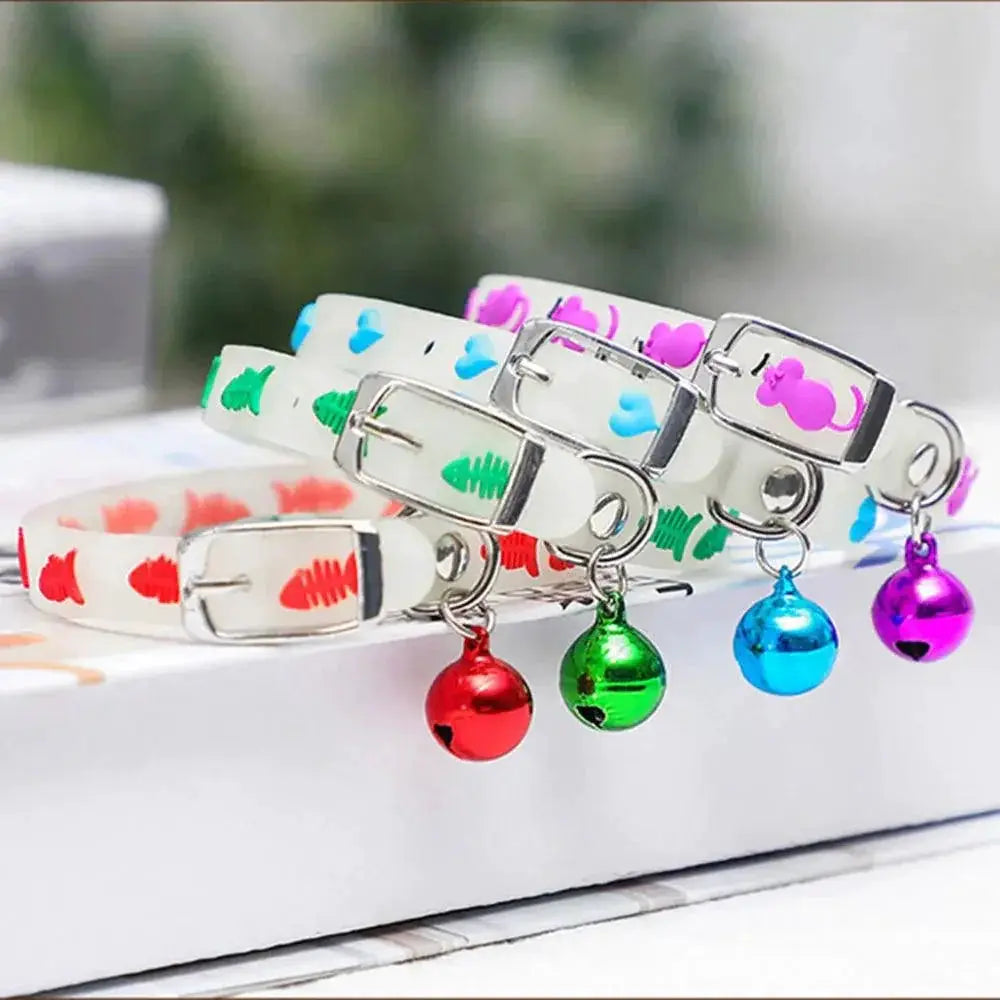 Luminous Cat Collar Glow In The Dark Safety Accessory
