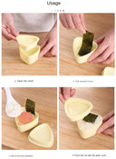 Onigiri Mold Triangle Rice Sushi Press Kit Bento Accessories Food Grade PP Small