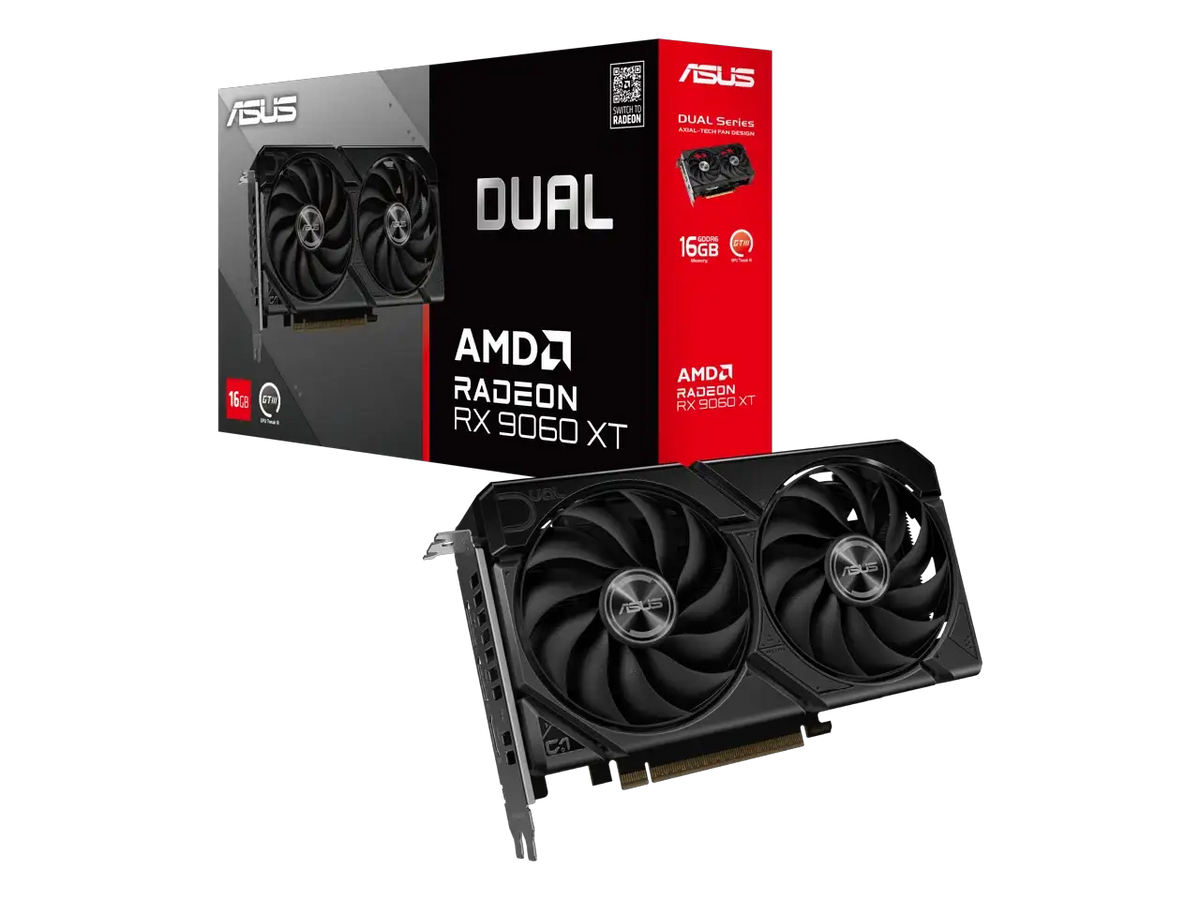 ASUS Dual Radeon RX 9060 XT Graphics Card DUAL-RX9060XT-16G