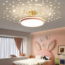 Dimmable Star: and Moon Children's LED Chandelier Lighting