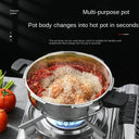Pressure Cooker Induction Compatible Pot 18cm Stainless Steel