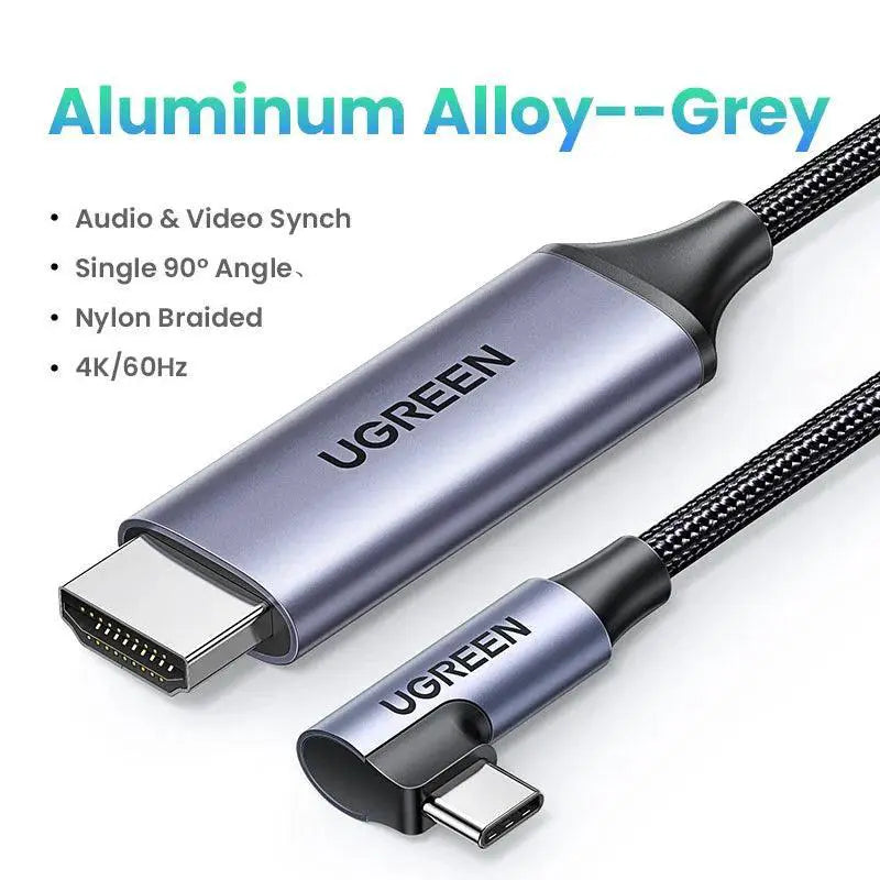 USB C To HDMI Cable 4K Ultra HD For Laptop TV Monitor