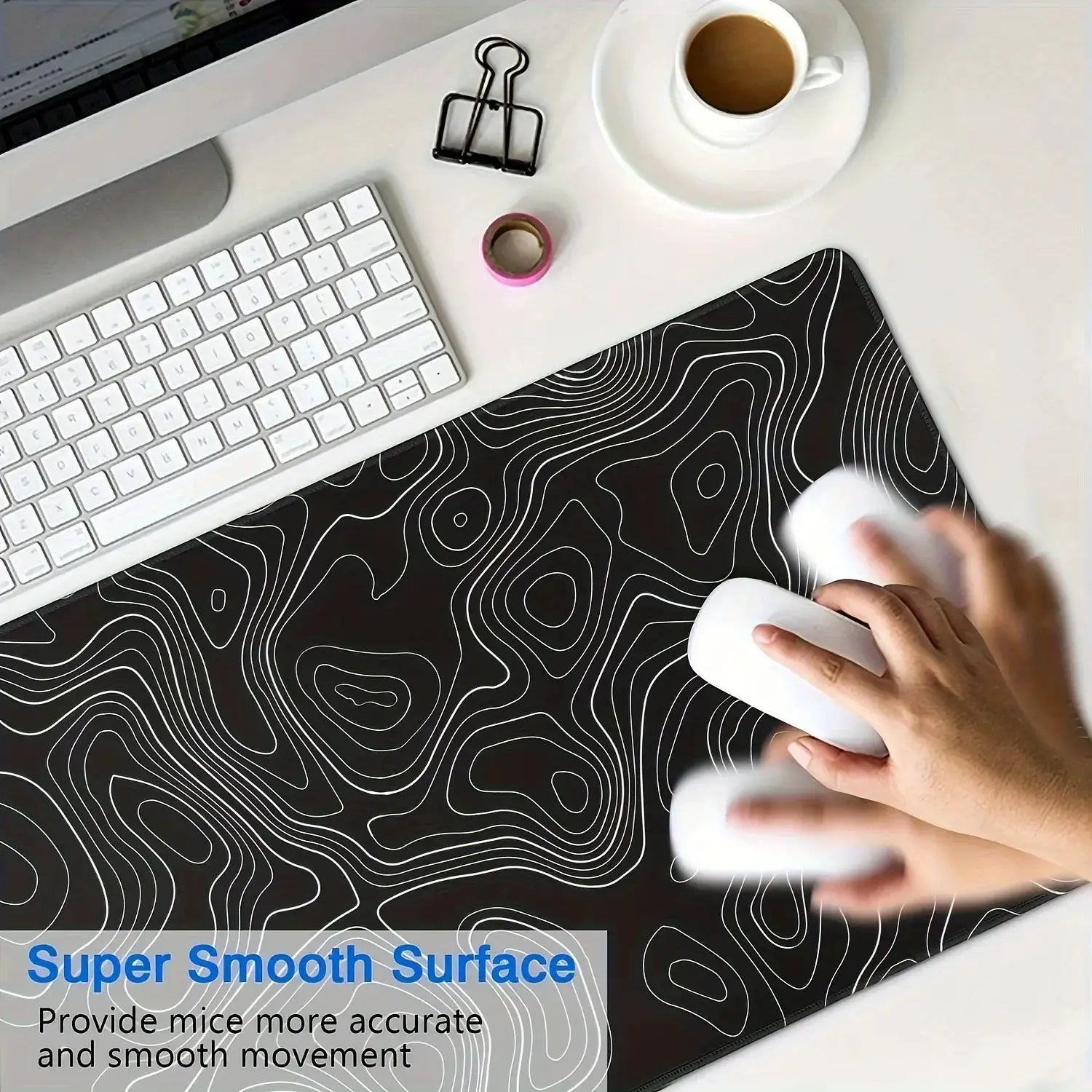 Large Non Slip Rubber Gaming Mouse Pad For Desk Carpet
