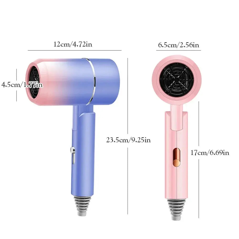 550W Mini Folding Hairdryer With Carrying Bag For Travel