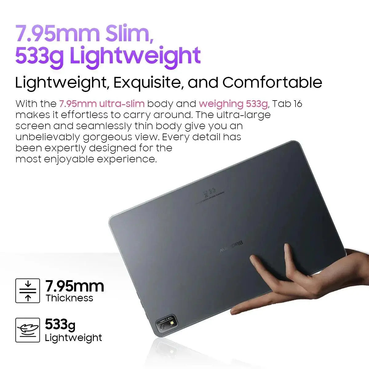 Blackview Tab 16 11 Inch 2K FHD Plus Tablet Android 12