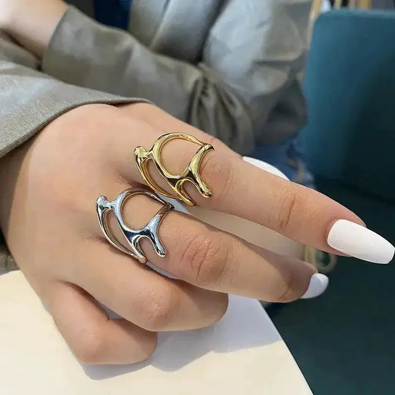 Vintage Silver Adjustable Branch Rings For Stylish Parties