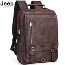 JEEP BULUO Leather Backpack For Men