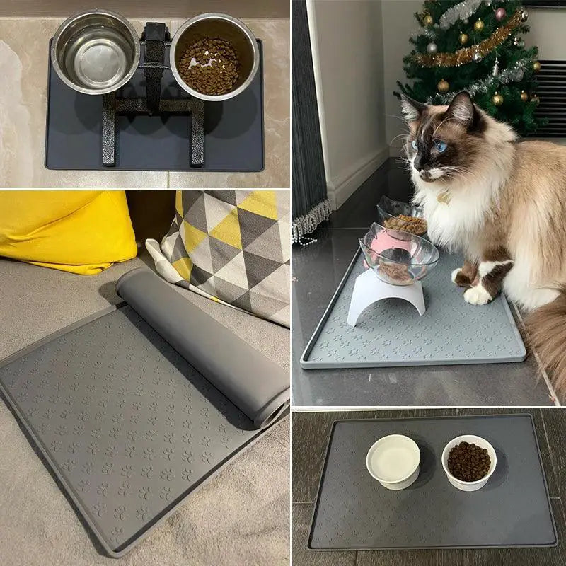 Pet Placemat For Dogs And Cats Silicone Food Bowl Mat