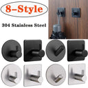 Stylish Stainless Steel Bathroom Hooks Organizer Set of 2