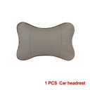Car Neck Pillow PU Leather Headrest Both Sides 1 Pack