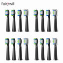 Fairywill Toothbrush Heads Electric Toothbrushes Replacement Heads 4 Heads Sets for FW-E11 E10 E6 D7S