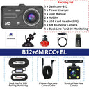 Dashcam Night Vision 24H Front and Rear 1080P Dual Lens Car DVR Mirror Stay Safe