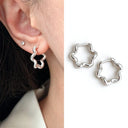 Sterling Silver Earrings Piercing Vintage