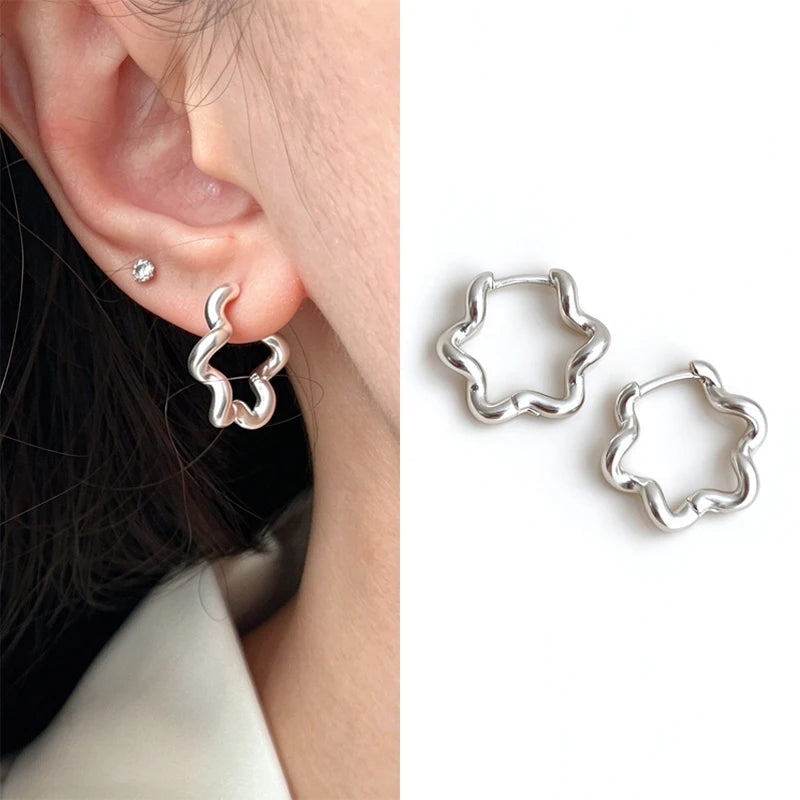 Sterling Silver Earrings Piercing Vintage