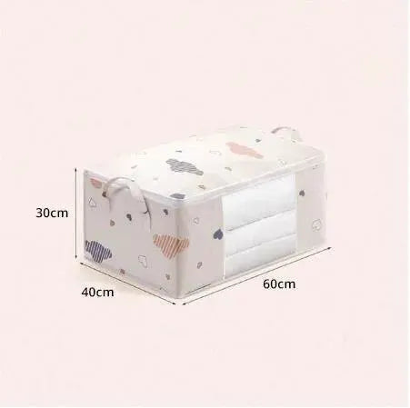 Large Quilted Storage Bag For Clothes And Bedding Organizer