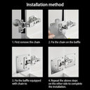 10Pc Cabinet Hinge Repair Plate Kit for Cupboard Door Hardware