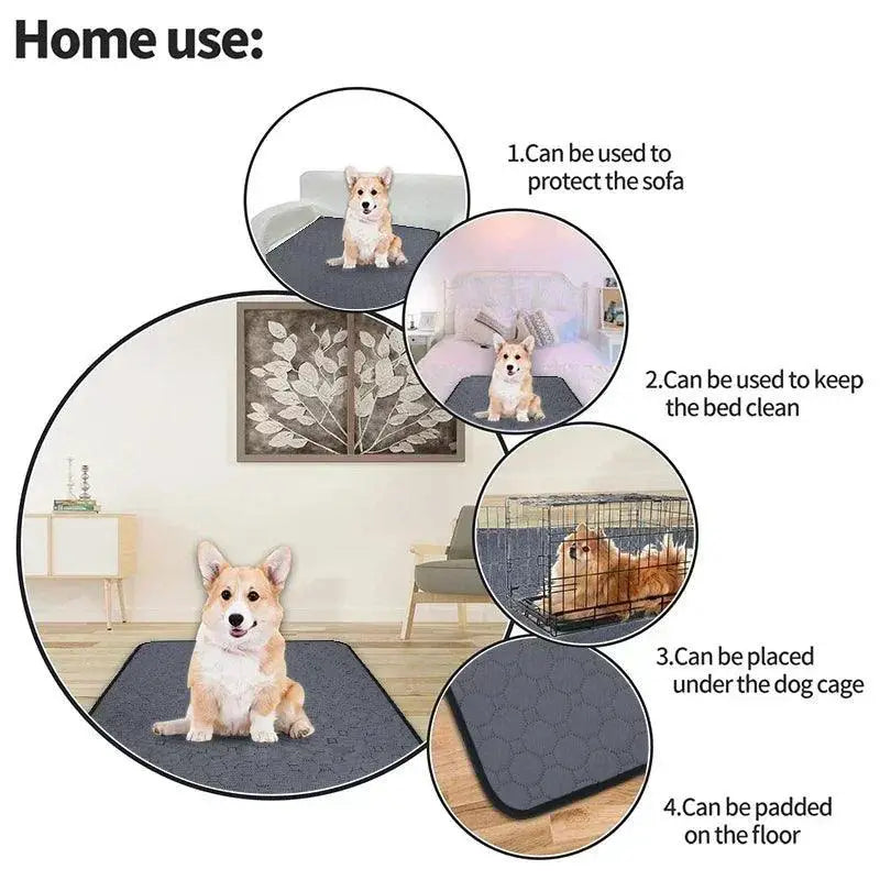 Reusable Washable Dog Pee Pad Waterproof Puppy Training Mat
