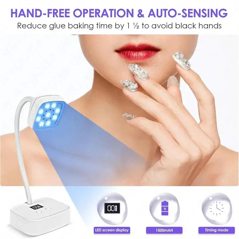 Sunuv Cordless Nail Dryer Flash Cure UV LED Lamp Pro