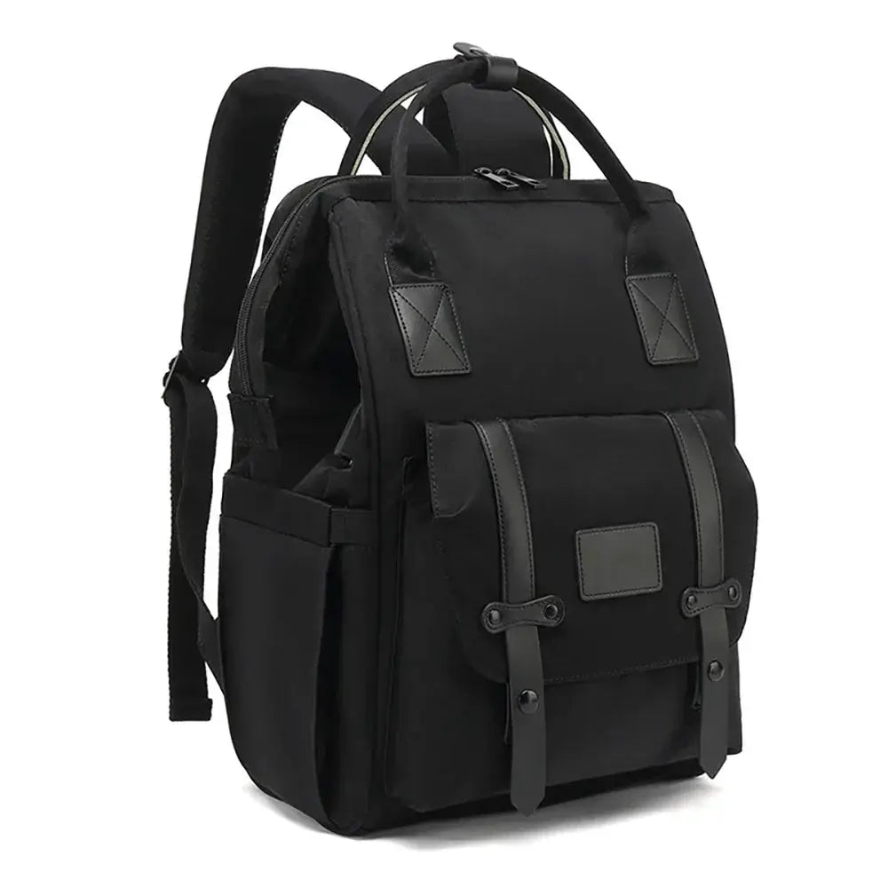 Waterproof Gray Baby Nappy Bag Mummy Backpack 2 Layer