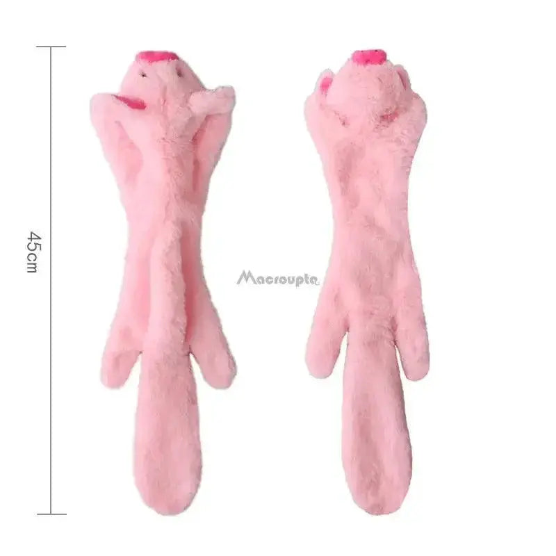 Cute Wolf Rabbit Plush Squeaky Dog Chew Toy Interactive