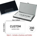 Custom Matte Business Cards 200PCS