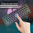 Mini Gaming Keyboard - Rgb Backlit Space Saver