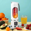 Portable Fruit Juicer 450ml USB Rechargeable Blender With 3 Gears For Smoothies