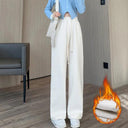 Chic Wide Leg Pants: Stylish Elastic Waist Trousers