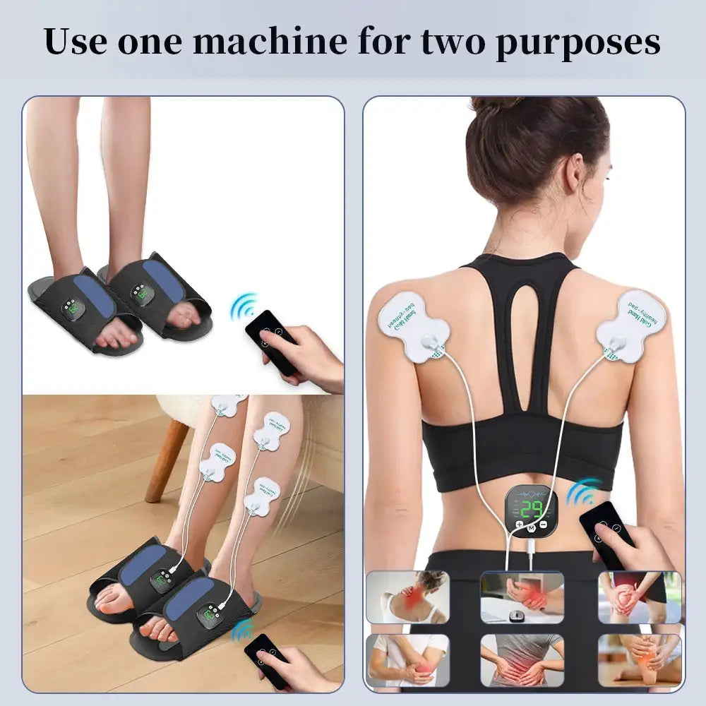 Ems Pad Muscle Stimulation Massage Electric Foot Massager Shoe Foot Relaxation Foot Spa Machine Feet Massager Tools Circulation