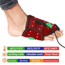 Electric Ankle Massager with 3 Gears Heated Wrap Foot Support Brace for Joint Sprain Pain Relief Vibration Heating Massage Stra