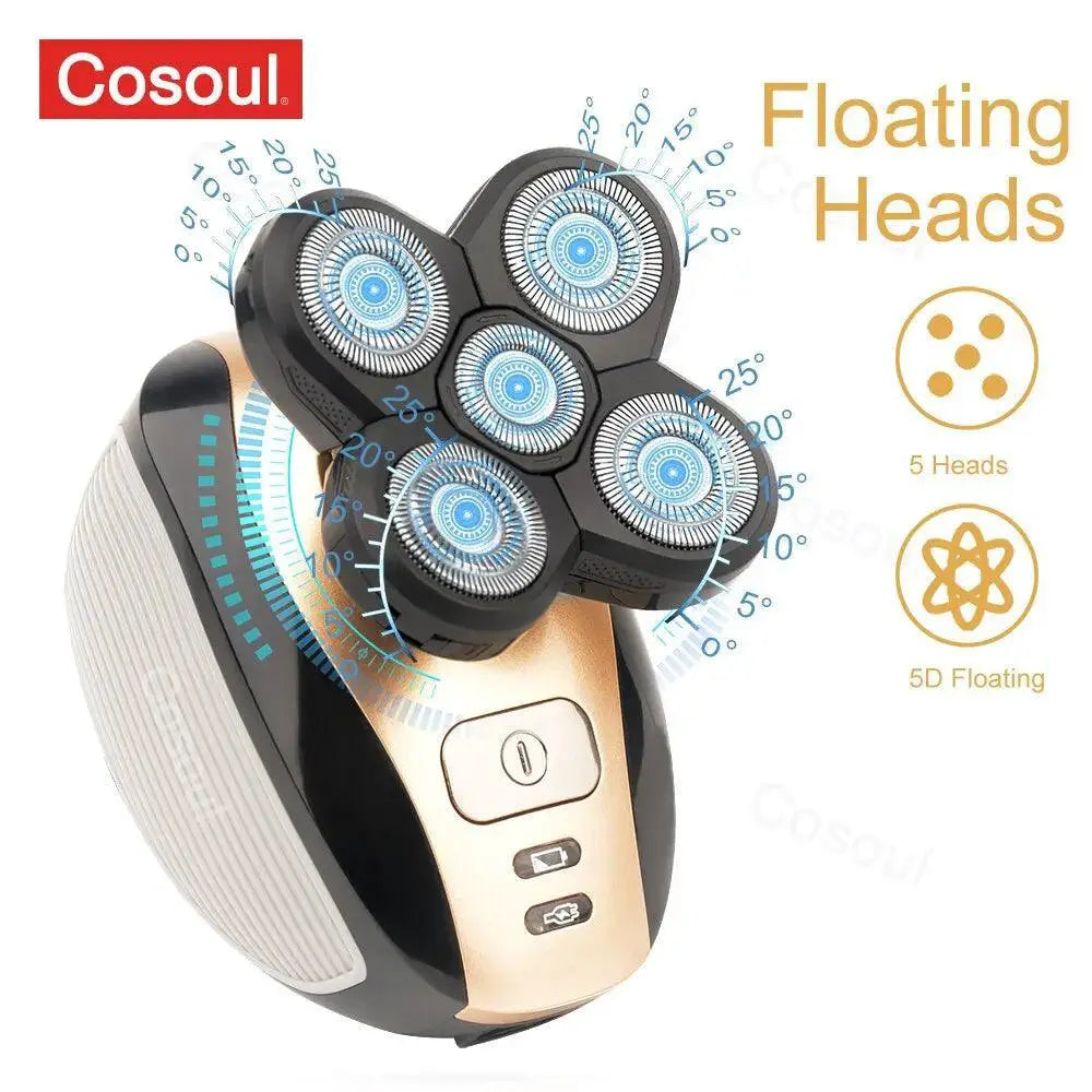 Bald Head Electric Shaver USB Charging Precision Grooming