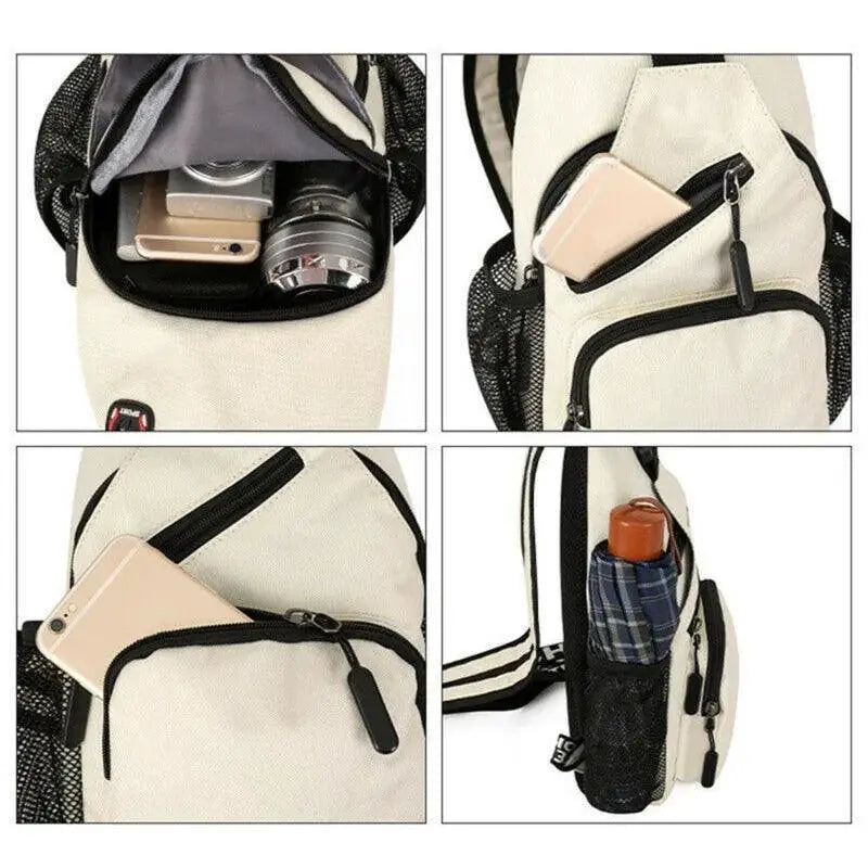 Women Mini Backpack Chest Bag Sling Messenger Bag Crossbody