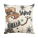 Cozy Linen Pillow Cover for Winter Decor
