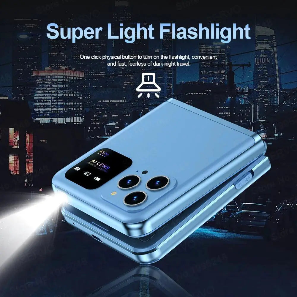 Servo Flip 6 Mobile Phone 4 SIM Card Torch Cellphone