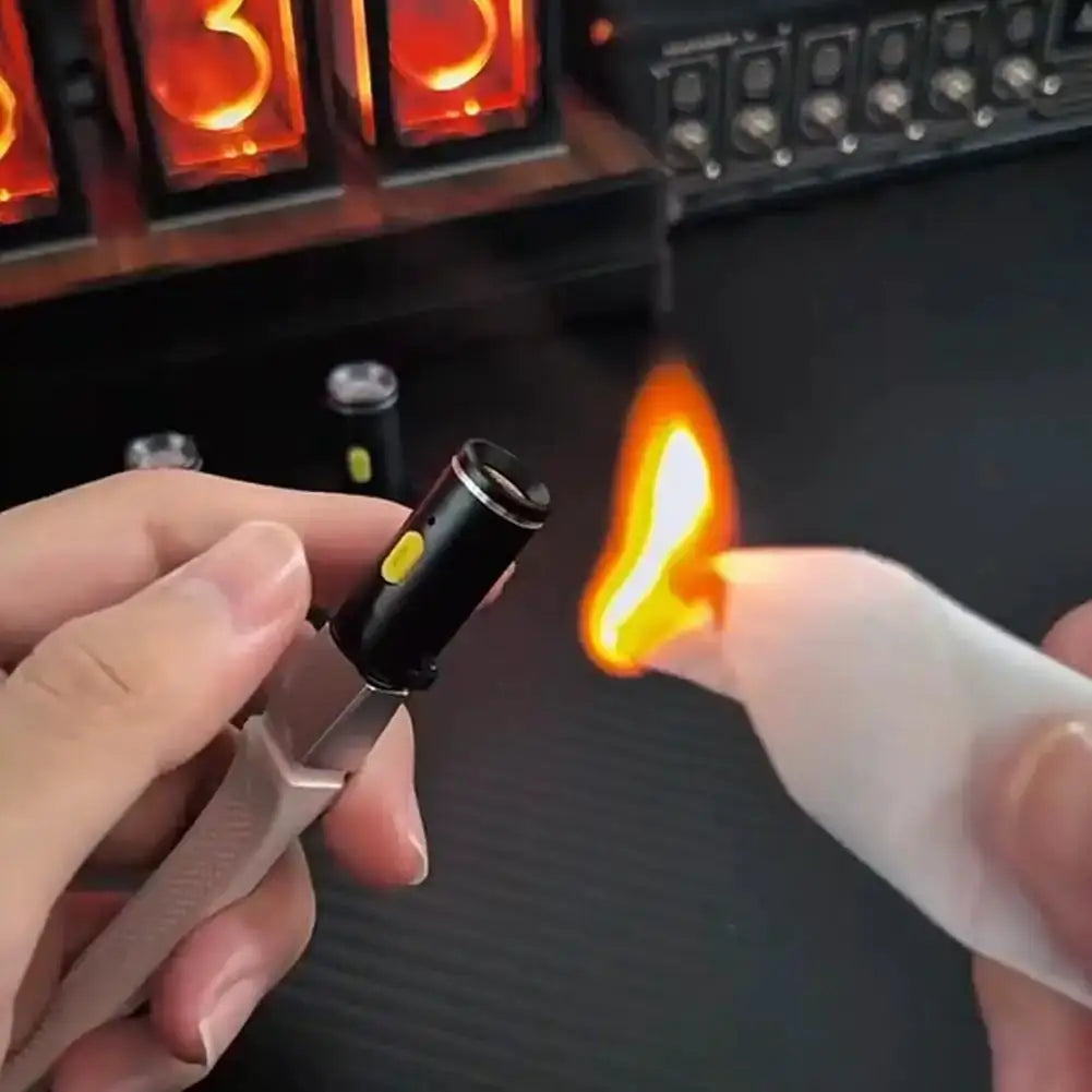Type-C Mini Windproof Heating Wire Electronic Matchless Lighter Portable Outdoor Small Flame Starter