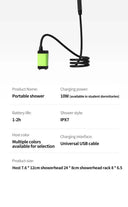 Portable Rechargeable Camping Shower with Intelligent Display