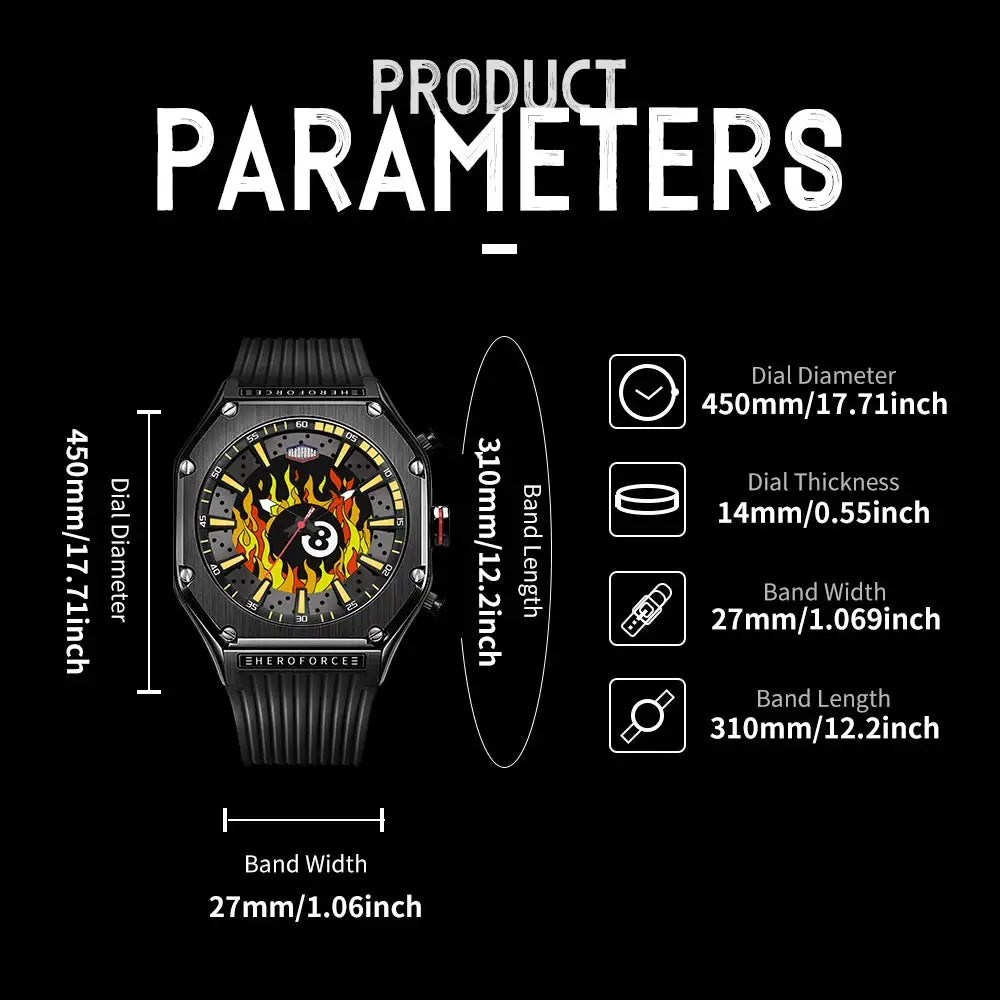 Dual Display Men Led Silicone Watch — product image 8