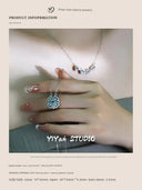 Emerald Clover Necklace Dual Wear Women