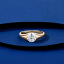 Silver Silver Moissanite Ring Pure