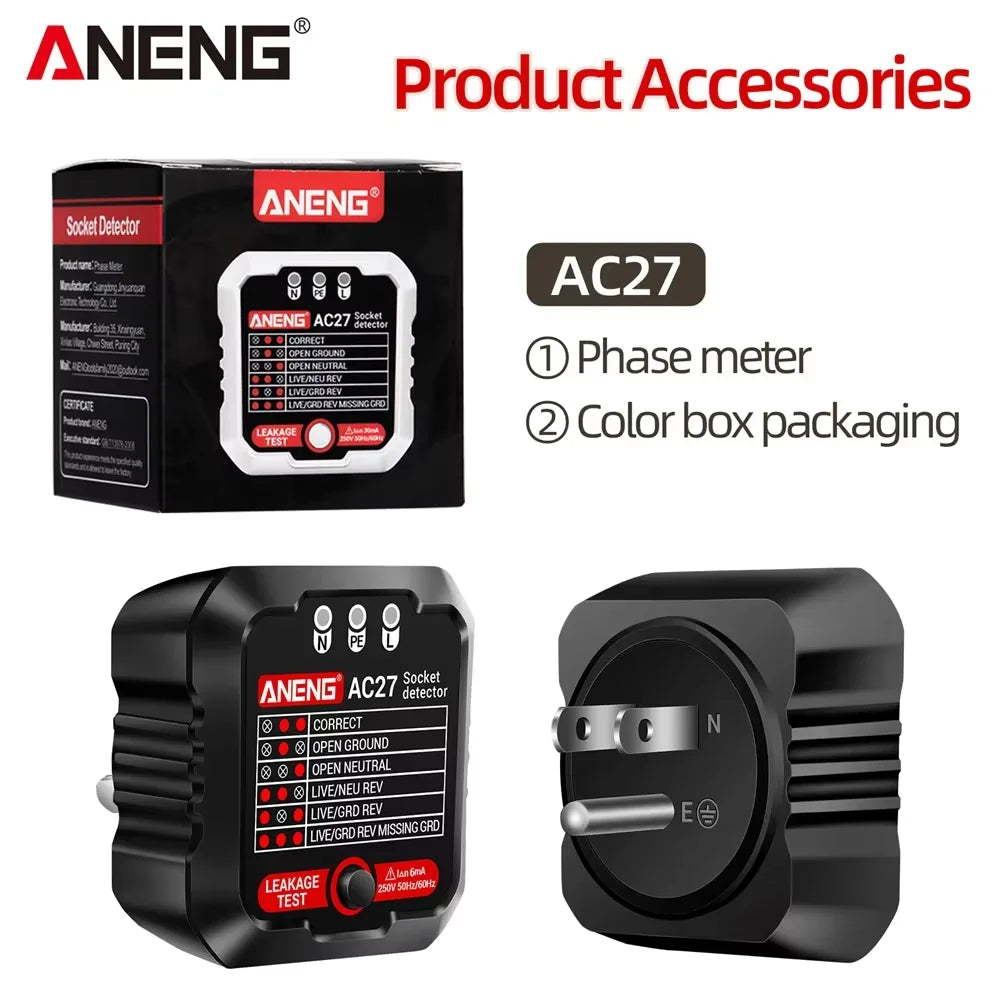 Aneng Digital Socket Power Tester