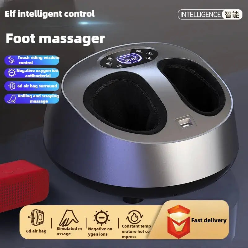 Electric Foot Massage Machine Fully Automatic Shiatsu Kneading Heating Household Negative Ion Airbag Fully Wrapped Foot Massager