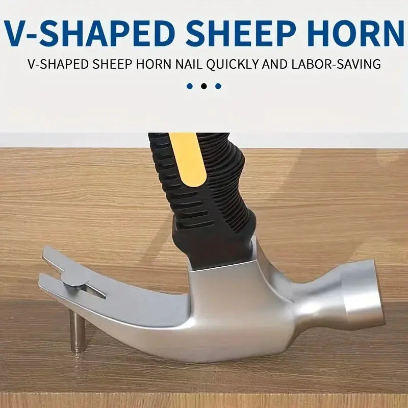 Versatile Compact Ramshorn Hammer 160mm Portable Hand Tool