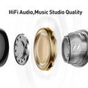 Hybrid Earbuds: M2s ANC Earphone Bluetooth 5.3