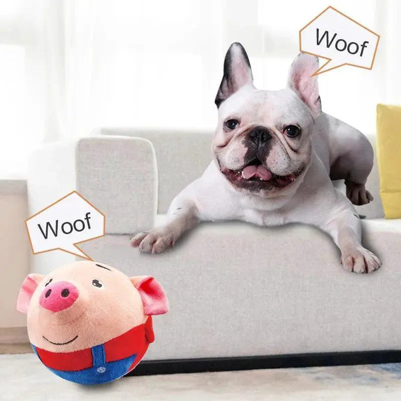 Interactive Talking Plush Dog Ball Fun Toy Happy Pets
