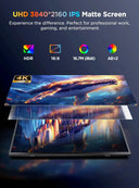 UPERFECT UColor J1 15.7 Inch 4K 10-Point Touchscreen Portable Monitor UHD 3840×2160 HDR Freesync 350Nits IPS Second Screen 16:9 1200:1 USB-C Plug & Play High-Resolution Gaming DIisplay Are Ideal For Laptop PC Mac PS5 Watchin