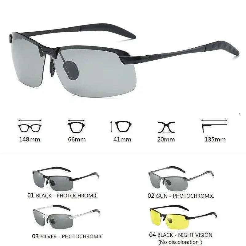 Transformative Photochromic Polarized Driving Sunglasses